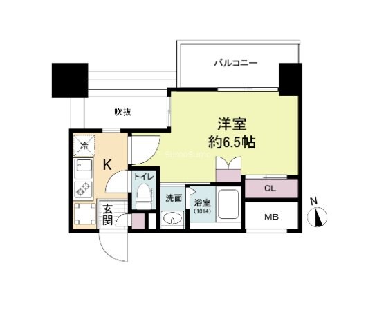 セレニテ難波グランデシュッドの物件間取画像